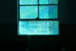 New Bethel Missionary Baptist Church Dedication Window with Name, WM Collins by The Athenaeum Press