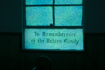 New Bethel Missionary Baptist Church Dedication Window with Name, Nelson Family by The Athenaeum Press