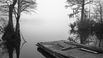 Floating Dock on the Foggy Waccamaw in Grayscale by The Athenaeum Press