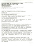 CCU Newsletter, September 17, 2007