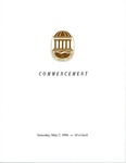 Spring Commencement Program, May 7, 1994