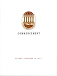 Fall Commencement Program, December 14, 1997