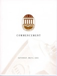 Spring Commencement Program, May 5, 2001