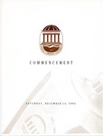 Fall Commencement Program, December 14, 2002