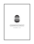 Fall Commencement Program, December 15, 2012