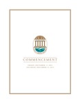 Fall Commencement Program, December 11-12, 2015 by Coastal Carolina University