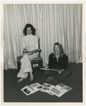 Two girls working on a high school yearbook (Patti Foxworth Hudson) by Lonnie W. Fleming Sr.