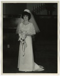 Photo of a woman in her white wedding dress by Lonnie W. Fleming Sr.