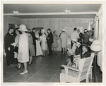 Photo of wedding attendees standing in line for refreshments at the Conway Riverside Club by Lonnie W. Fleming Sr.