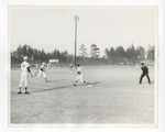 A photo of a baseball player running bases by Lonnie W. Fleming Sr.