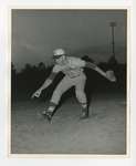 A photo of a baseball player pointing at the ground by Lonnie W. Fleming Sr.