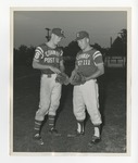 A photo of two young baseball players talking by Lonnie W. Fleming Sr.