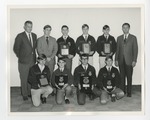 A photo of vocational agriculture students with plaques in their hands by Lonnie W. Fleming Sr.