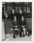Four suited students in front of Conway High School by Lonnie W. Fleming Sr.