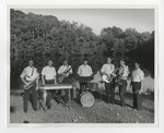 A jazz band taking a group picture by Lonnie W. Fleming Sr.