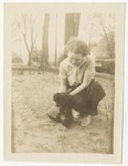 Rebecca Bryan and her dog Sally by Horry County Historical Society