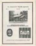Independent Republic Quarterly, 1977, Vol. 11 , No. 4 by Horry County Historical Society