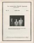Independent Republic Quarterly, 1980, Vol. 14, No. 2 by Horry County Historical Society